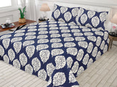 3 Pcs Printed Bedsheet - Q6